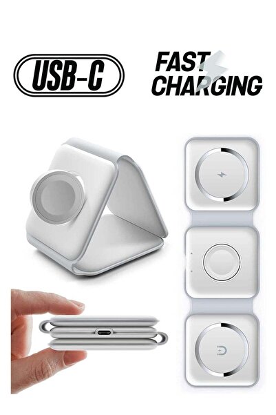 Shopi 3 in 1 Wireless Charger,Magnetic Foldable Charging Station,Fast Wireles...