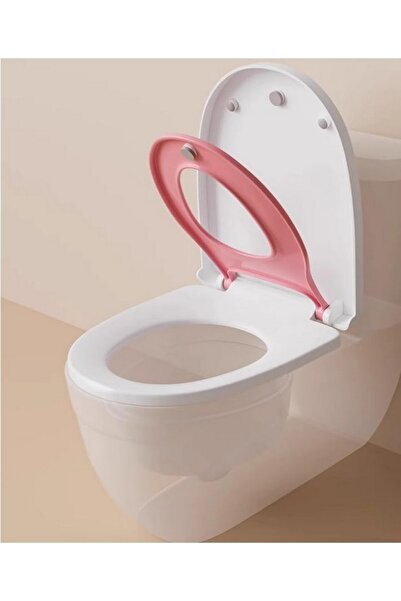 OEM PHYLES pink toilet seat set for adults and children, BPA-free plastic, 49...