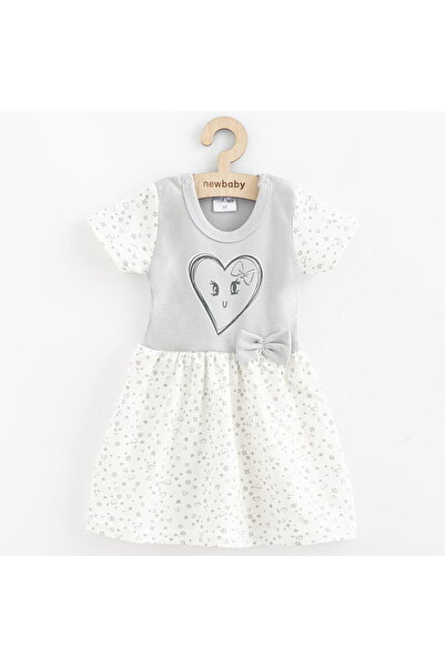 NEWBABY New Baby Cotton Baby Dresses Hearts, size 68 (4-6 m)