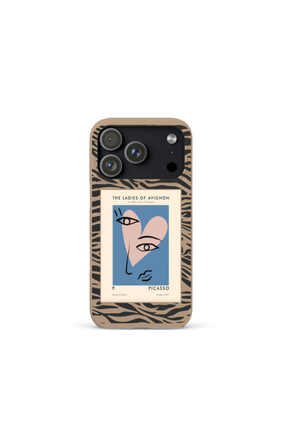 KaffCase غطاء هاتف آيفون 17 برو من السيليكون الفاخر بنمط الحمار الوحشي