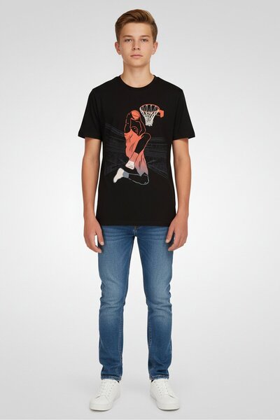 The Children's Place Kids Boy Crew Neck Short Sleeve Graphic Print T-Shirt, B...