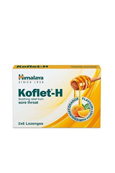 Himalaya Koflet H Soothing Relief From Sore Throat Herbal Lozenge - Orange Fl...