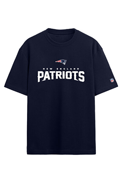 BA Sportswear New England Patriots Football Navy Blue Oversize T-Shirt