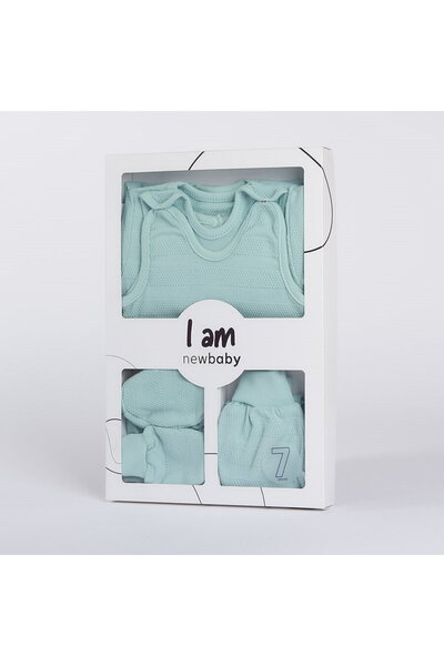 NEW BABY SHOP 7-Piece Maternity Infant Set New Baby I AM Blue, size 62 (3-6m)