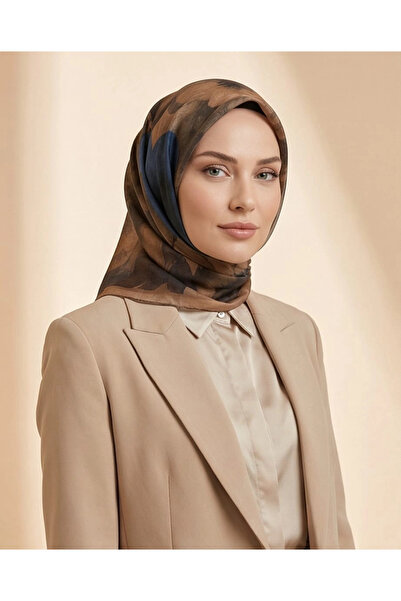 SHAWL SECRET Digital Scratch Scarf-Cinnamon