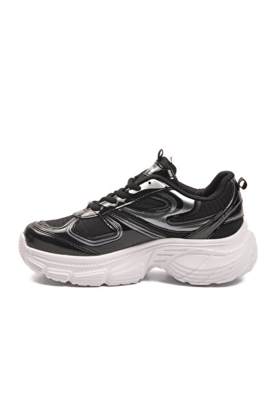 WALKWAY Mc Jamper 2376 Negru Alb Unisex cu talpă înaltă și șireturi de tranziție sneakerși