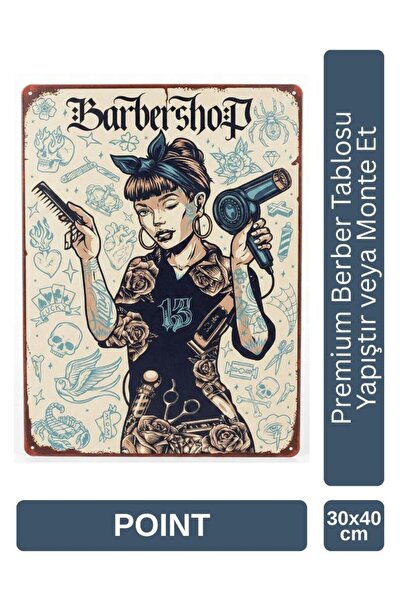 Point Shiny Metal Table for Barber Shop Hair Salon 30X40 cm Pctr-2001