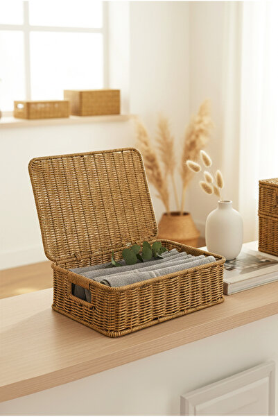 FH finehome Mera Rattan Storage Box Medium