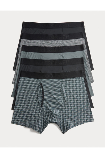 Marks & Spencer 5'li Microskin Geometrik Streç Trunk Seti