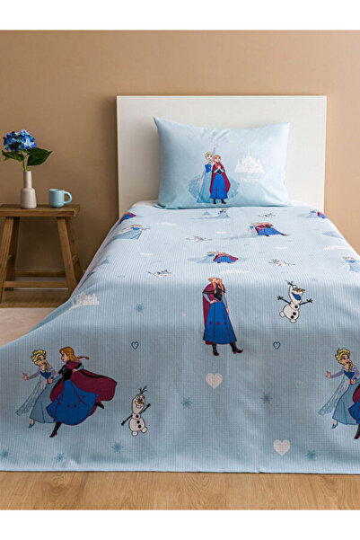 LC Waikiki Rmz Gi̇yi̇m Farkiyla Frozen Printed Children's Pique Set