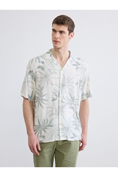 LC Waikiki Regular Fit Resort Collar Patterned Men's Shirt