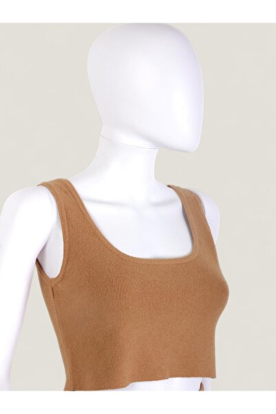 Lamiar Compleu Top si Fusta Bej Dama Tricot
