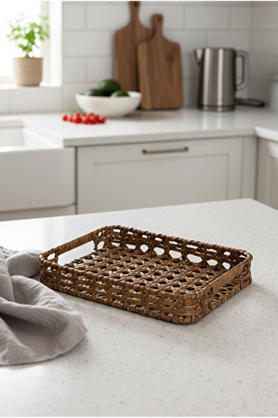 FH finehome Mera Rattan Rectangular Tray Small