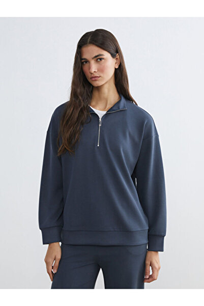 LC Waikiki Rmz Gi̇yi̇m Farkiyla Hakim Roba Collar Women's Sweatshirt