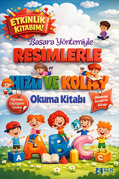 SEN YAYINLARI Basara Yöntemiyle Resimlerle Hızlı ve Kolay Okuma (ETKİNLİK KİT...