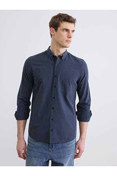 LC Waikiki Regular Fit Striped Dobby Men's Shirt