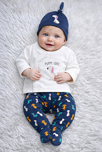 Linda Harris مجموعة بابي لوف توبراك إنديجو المكونة من 5 قطع لحديثي الولادة من...