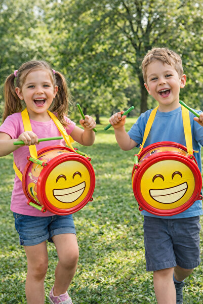 ÖZDEMİR OYUNCAK Anaokulu Kreş İçin Oyuncak Davul 21 cm Çocuk Parti Rol Model ...