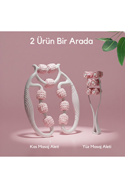 BTNES Masaj Aleti Tekerlekli Ayarlanabilir Bacak Kol Boyun & Yüz ve Çene Yüz ...