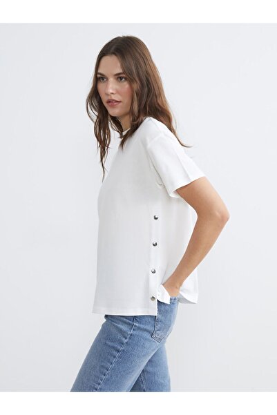 LC Waikiki Crew Neck Snap Blouse