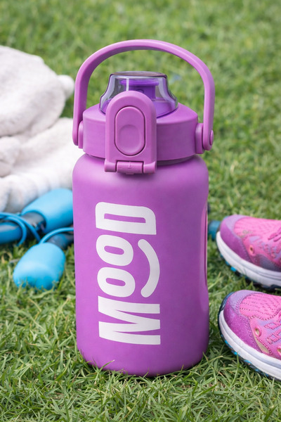 ARVALE Sports Water Bottle - 1000 ml with Straw, Lockable Lid, Water Leak-Pro...