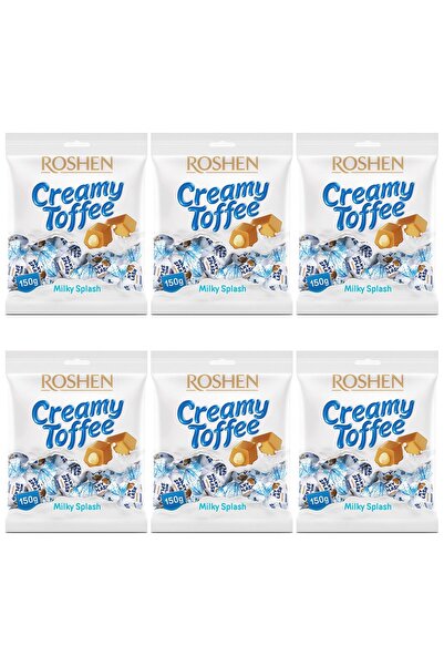 Roshen SET 6 PIECES - Creamy Delight Toffees - 150g Pack (12 Pieces)