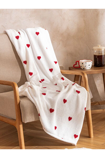 LC Waikiki Sparkling Choices from Shining Store Heart Printed Tv Blanket 100X...