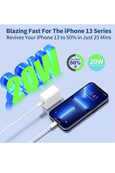 Shopi Original Apple 20W iphone Pro Max 13 12 11 Charger USB-C Fast Charging