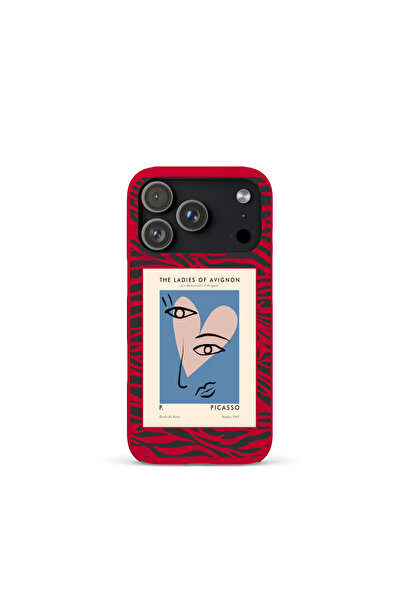 KaffCase غطاء هاتف آيفون 17 برو من السيليكون الفاخر بنمط الحمار الوحشي