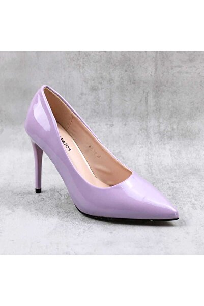 mm Elegant women's stiletto shoes, patent leather BO129-PURPLE