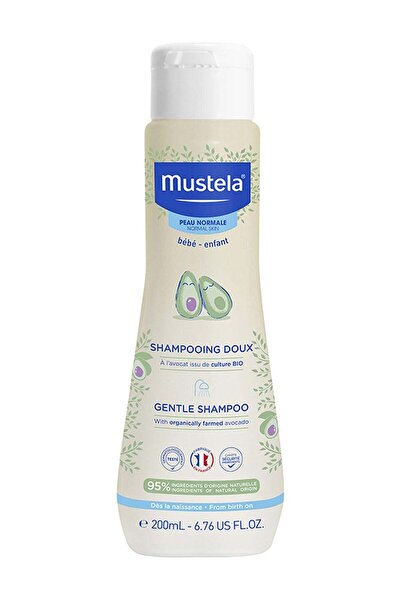 Mustela Gentle Baby Shampoo With Organically Farmed Avocado, 200ml