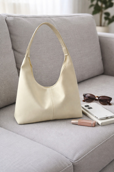 ABABEY Kadın Minimal Hobo Omuz Çantası yumuşak dokulu Günlük Şık Tasarım