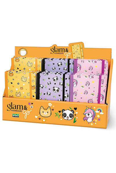 Lebez Notebook Glame Go, 14.8 × 10.5 cm, 160 pagini punctate si decorate, pre...