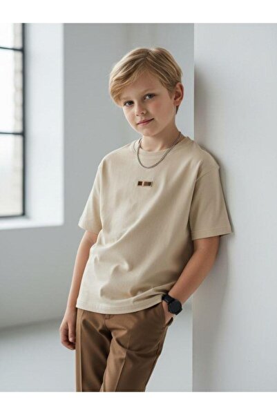 Zekids Αγορίστικο μπλουζάκι με βασική, μίνιμαλ, λεπτομερή πλέξη