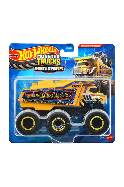 HOT WHEELS Monster Trucks Big Rigs 1:64 Scale Wreckstruction