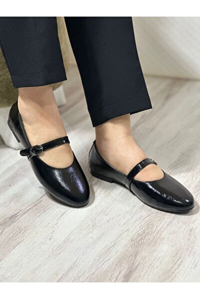 KAYGISIZ AYAKKABI Pantofi de damă cu bandă neagră, ușoare, comode, elegante, ...