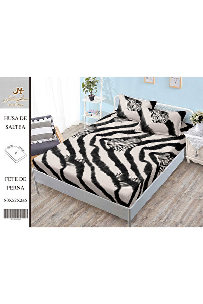 FIONNA.RO Stretchy Duvet Cover and Pillowcases Made of Finet 180x200cm - Anim...