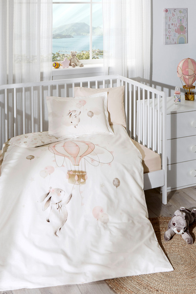 Özdilek Set cuvertură de pilota pentru copii Özdiilek Pink Ballon