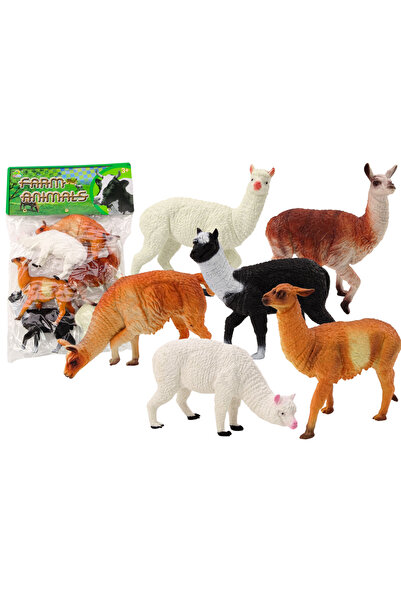 Three top online Set de figurine Alpaca Llama Farm, 6 buc. Mix