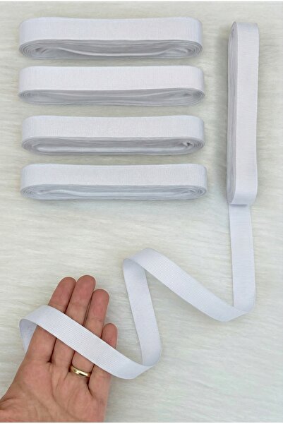 ZEYMERADE Panglică grograin albă 2 cm 10 metri, Bohça Çeyiz Nuntă Logodnă Ani...