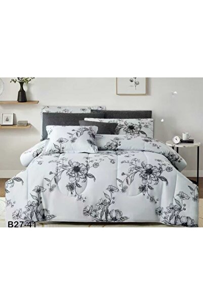 SFT طقم مفرش نفرين صيفي فاخر 8 قطع من خامة المايكروفايبر الملكي مقاس 260*240 سم