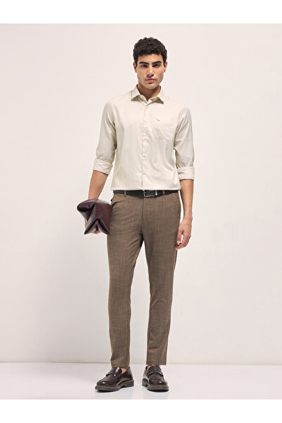 The Bear House By Styli Men's Printed Tailored Fit Formal Shirt