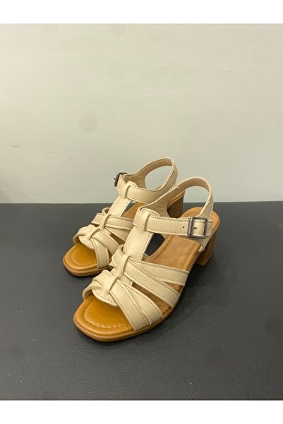 Özay Women's Genuine Leather Heeled Sandals