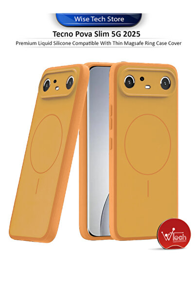 Wtech Tecno Pova Slim 5G 2025 Premium Liquid Silicone Compatible With Thin Ma...