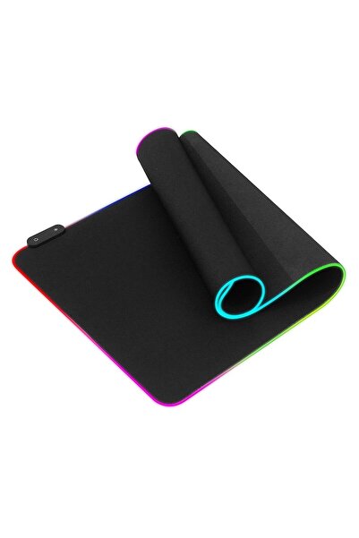 OEM Mousepad Gaming cu iluminare led RGB 800x300x40 Negru