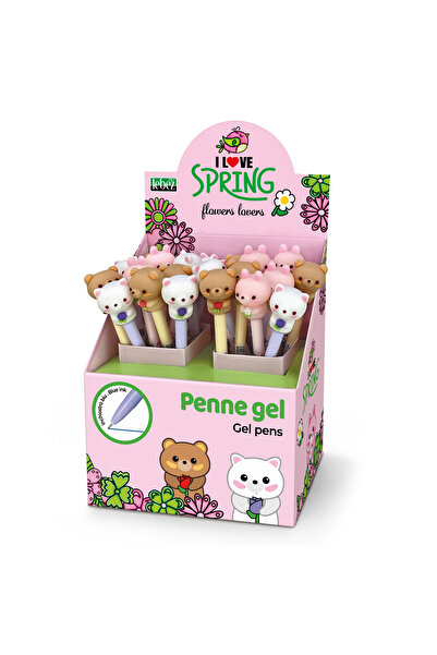 Lebez Pix Flowers Lovers – gel, varf 0.7 mm, 3 modele asortate , pret/1 buc