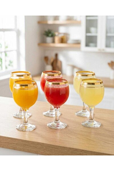AR HOME 6 Pcs Soft Drink Glass Set