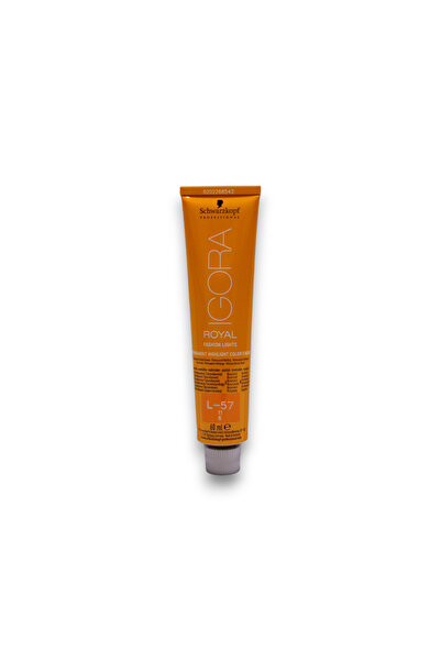 OEM Schwarzkopf Professional, Igora Royal, Permanent Hair Dye, L-57 Golden Co...