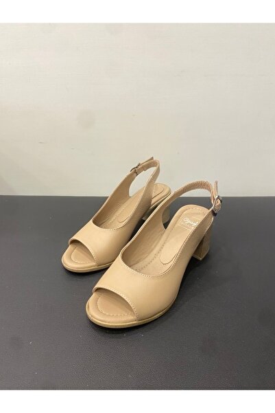 Özay Women's Genuine Leather Heeled Sandals