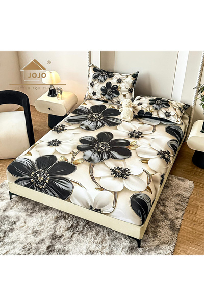 FIONNA.RO Stretchy Duvet Cover and Pillowcases Made of Finet 160x200cm 5D - B...